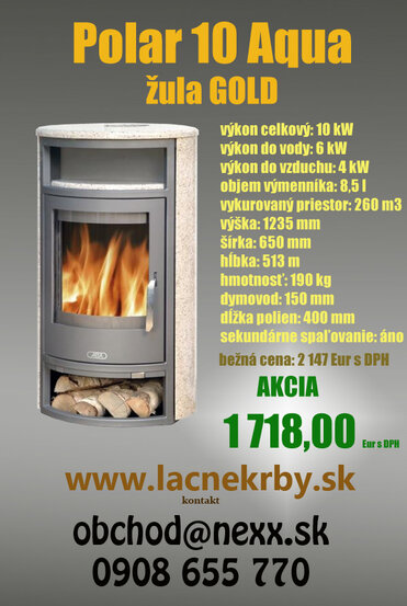 ABX krbové kachle Polar 10 - teplovodný