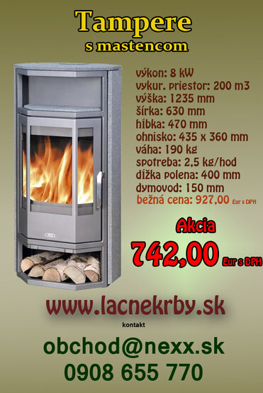 ABX krbové kachle Tampere s mastencom