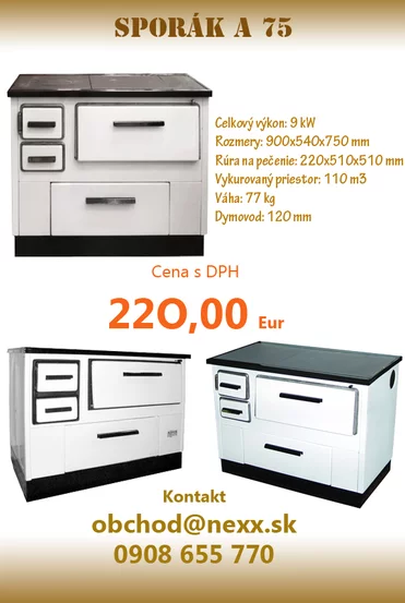 Sporák A 75